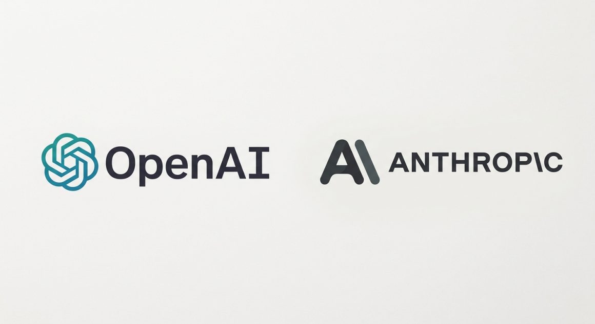 Logos OpenAI et Anthropic.