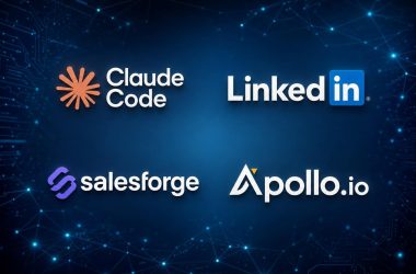 Logos Claude Code, LinkedIn, Salesforge et Apollo.io