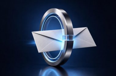 Enveloppe traversant anneau lumineux de sécurité numérique